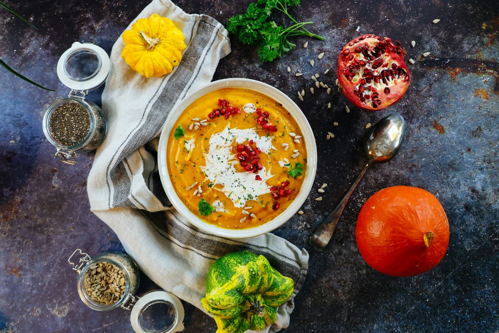 Soupe-repas courge buttercup et pommes de terre